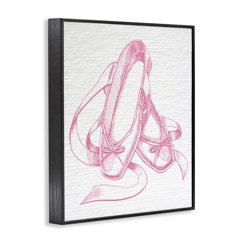 Art de giclée rose par Daphne Polselli, Giclée encadrée noir minuit, H 14 po x l 11 po