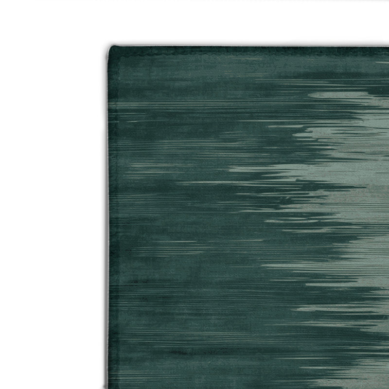 Tapis intérieur et extérieur vert Watercolor, Rectangulaire 2 pi x 3 pi