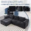 3 Seater Chenille Modular Corner Sofa