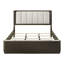 Grand lit en similicuir avec lit capitonné Mobilier de chambre à coucher en bois-911442810