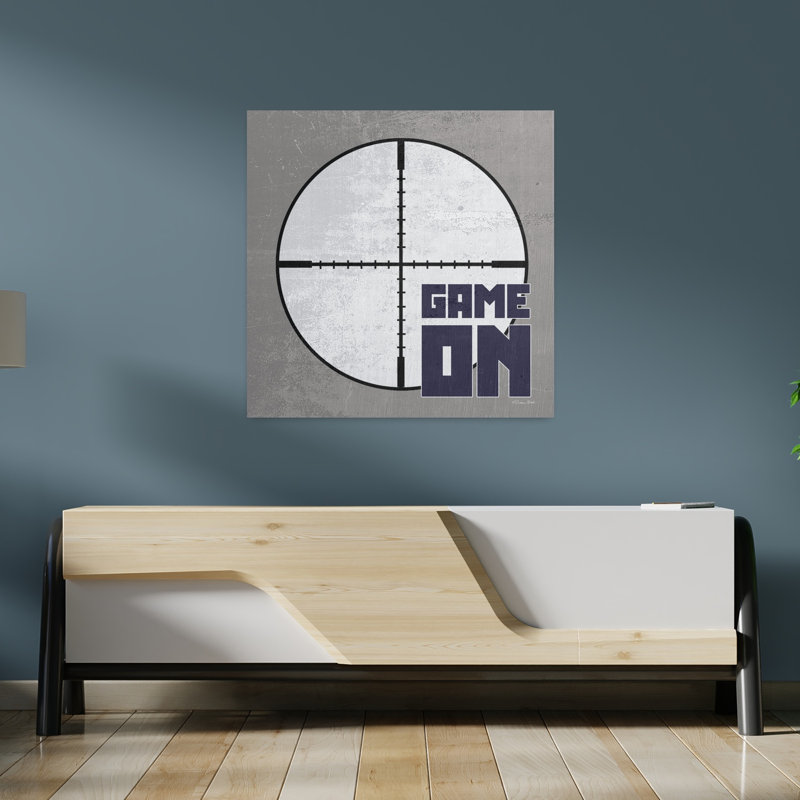 «Game On 1», art contemporain abstrait, H 36 po x l 36 po