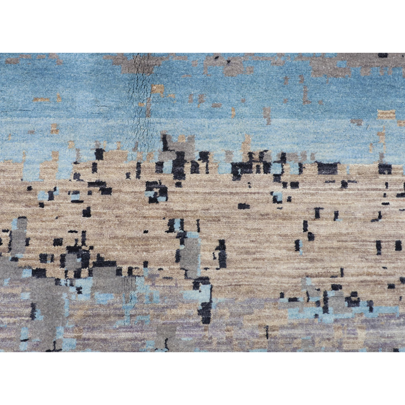 Hand Knotted Wool Area Rug