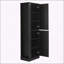 Versatile Freestanding Bathroom Cabinet with Hook and Adjustable Shelves-1106687468