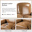 Fauteuil inclinable manuel en cuir véritable Glen Ellyn-1572734340