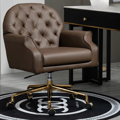Mercer41 Norfolk Genuine Leather Side Chair