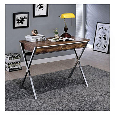 Bureau d'écriture rectangulaire avec 2 tiroirs