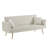 71-inch down-filled couple's soft sofa with 3-position convertible feature and metal-legged sofa bed-376204207