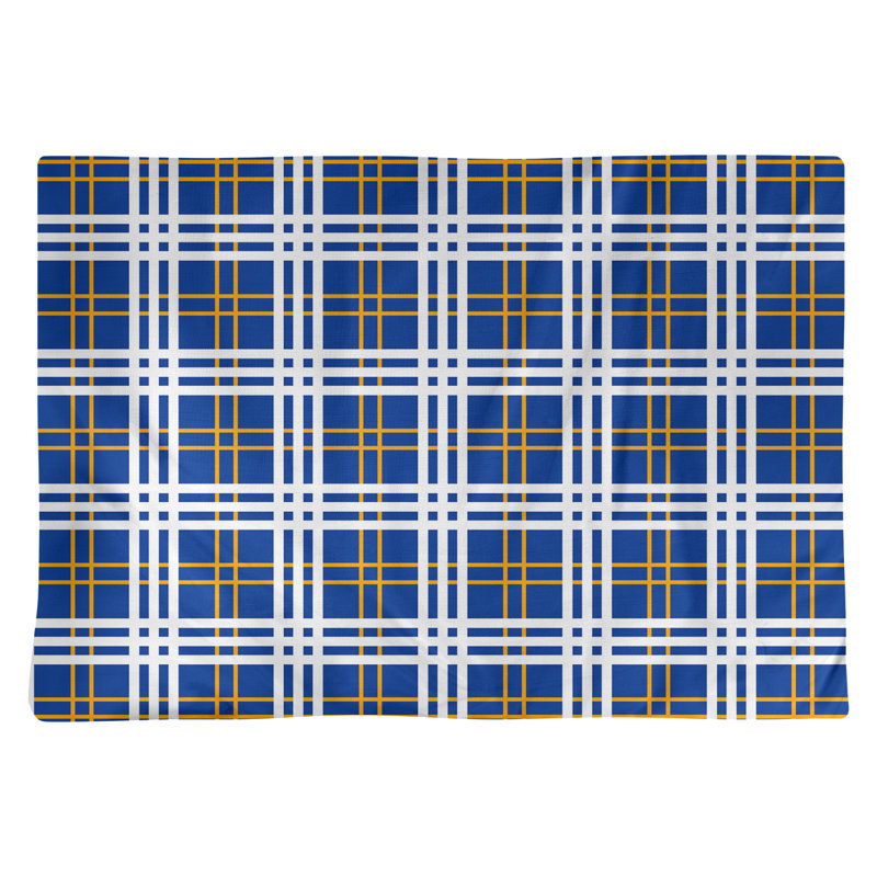 Napperon en coton de luxe 14 po Baltimore football, Blue/Gold/White