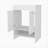White 2-Door Bathroom Vanity with Open Storage-570334636