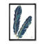 « gold indigo plumes iv »-cadre photo sur toile-48300407-48300406