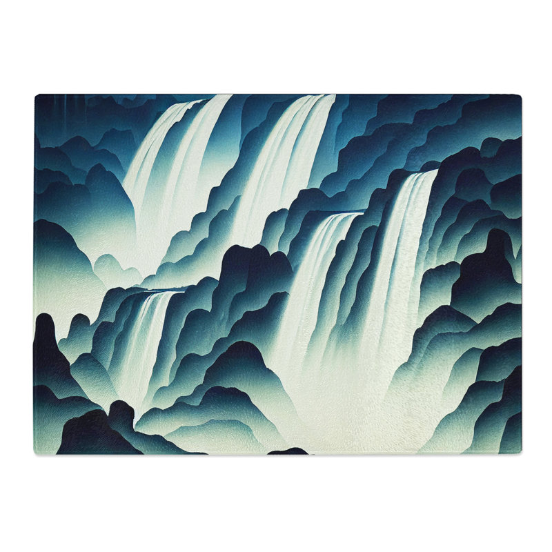 Gorgeous Waterfall  Glass Chopping Board