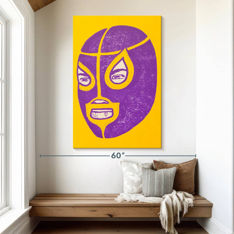 Leisha Wrestling Face, 51" H x 34" W