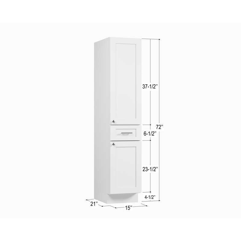 Armoire de salle de bain Disar, Blanc