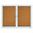 Enclosed Cabinet Cork Medium - 4' - 6' Bulletin Board