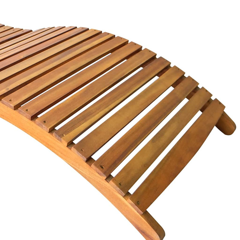 Méridienne d'extérieur pliable Sun Lounger, Noir