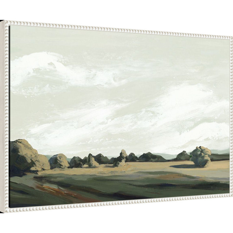 «Sky Line Landscape with Forest», reproduction d'art sur toile encadrée, H 23 po x l 33 po