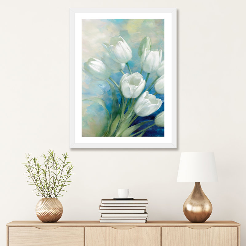 "holland spring i" par rogier daniels-reproduction d’art, H 32 po x l 24 po x P 1 po, Papier avec cadre blanc