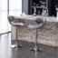 Annetra Velvet Upholstered Adjustable Swivel Barstool-1009461693