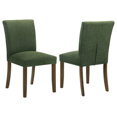 Green Upholstered Dining Side Chair (Set Of 2)