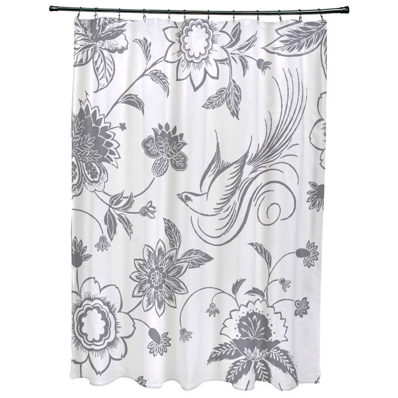 Rideau de douche Everill, Gris, H 74 po x l 71 po