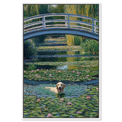 «The Pond Under the Bridge», reproduction d'art sur toile par 