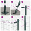 120 cm H x 1000 cm W Steel Border Fencing