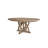 54" Round Expandable Table 4 Chairs And Cement Top Server 6PC