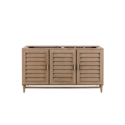 Portland 60'' W Double Bathroom Vanity Base