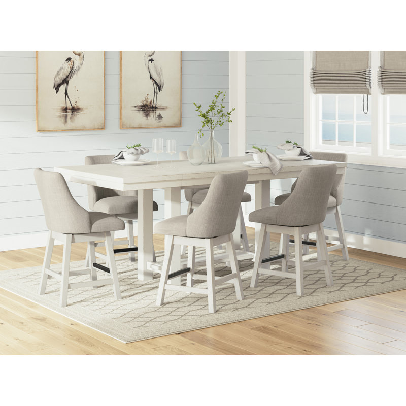 Leandru Solid Wood Base Dining Table