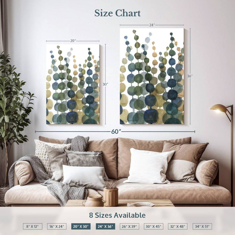 Avery Pompom Botanical II, 36" H x 24" W