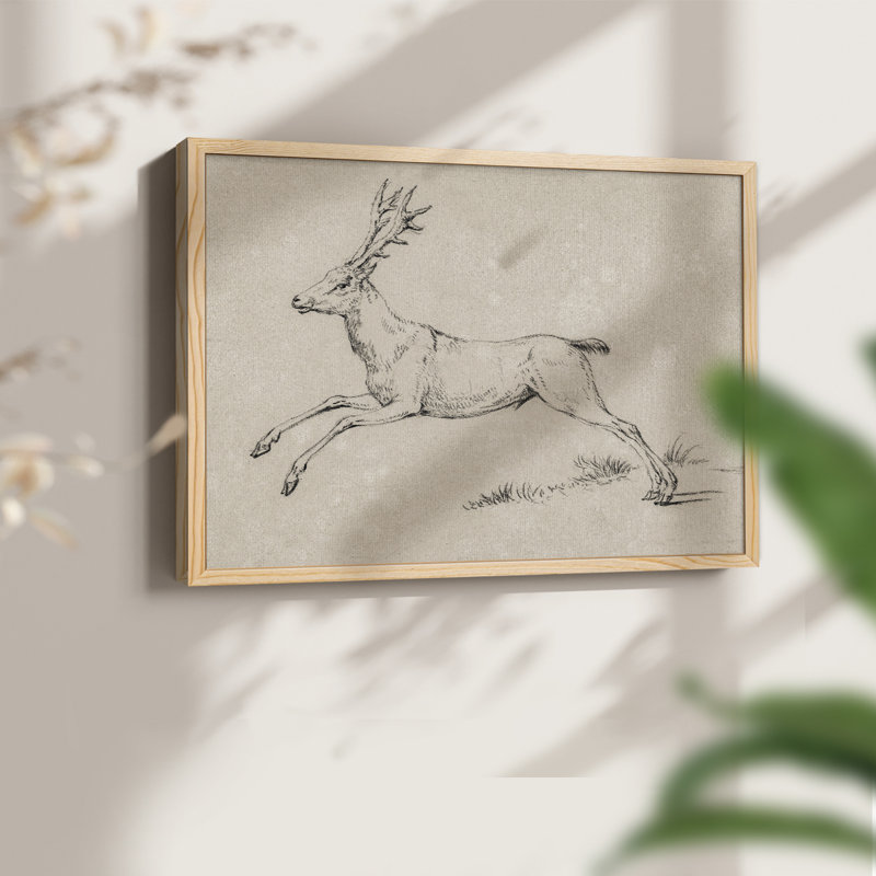 Croquis rétro - LX III - Reproduction encadrée - Restickable, H 8 po x l 10 po, Naturel
