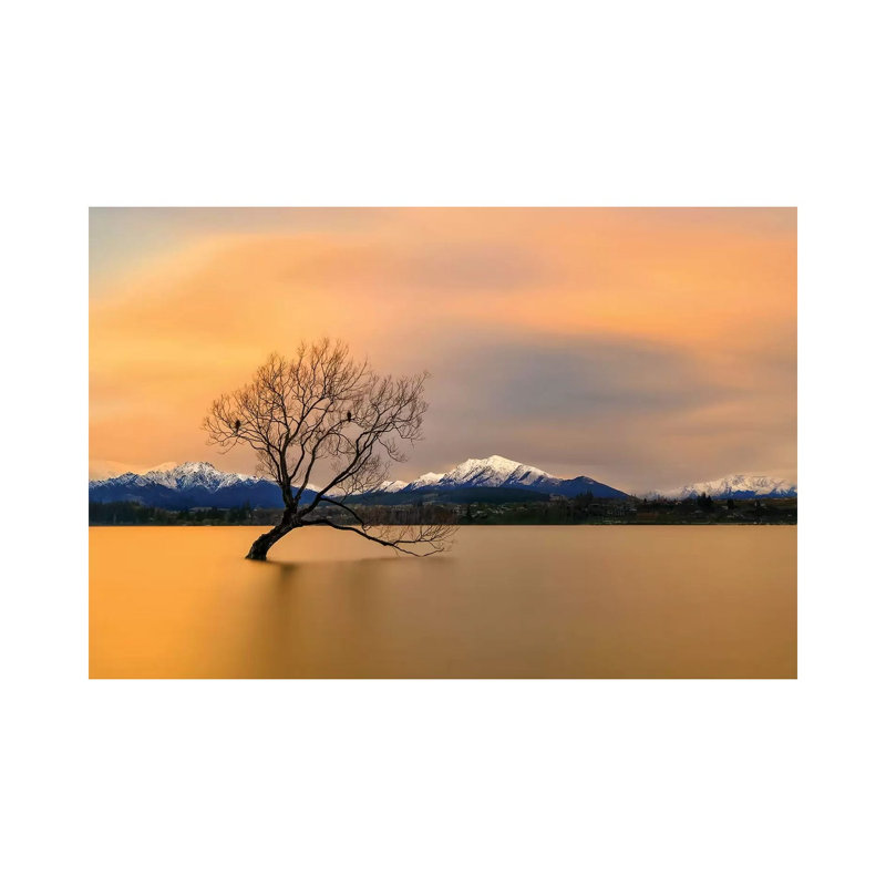 Morning Glow Of The Lake Wanaka by Hua Zhu - Wrapped Canvas Print, 20.32 cm H x 30.48 cm W