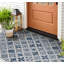 Non-Slip Floral Outdoor Doormat