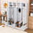 4-in-1 Hall Tree with Hooks, Bench and Cabinet-1196511746