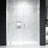 EV Series 54In. - 55In. W X 72In. Frameless Swing Hinge Glass Shower Door | 1 Inches Width Adjustment For Each Size | 3/8 In. Thickness Tempered Clear Glass | Adjustment Uneven Walls-120357064-128669229