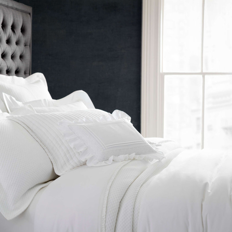 Classic Hemstitch Duvet Cover, White, Twin/Twin XL Duvet Cover