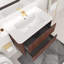 Ensemble de meuble-lavabo simple 29,92 po avec plateau en céramique Dorette