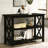 2-Shelf Wood Entryway Console Table, Deep Merlot