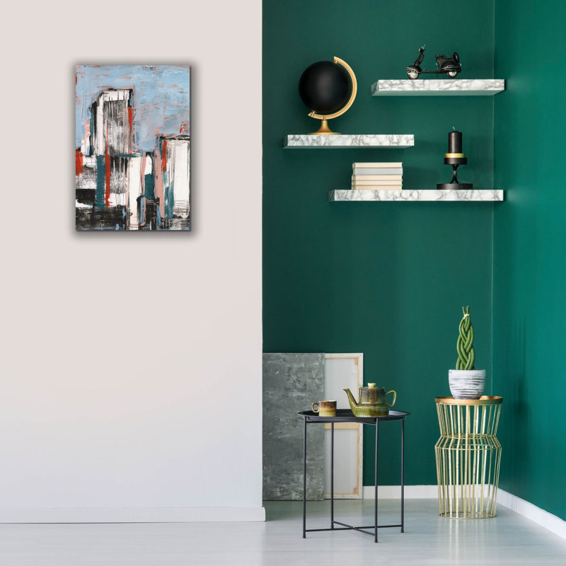 «Bustle 1» par Ethan Harper, art mural sur toile, H 26 po x l 18 po x P 0,75 po