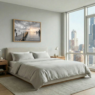 Ensemble de 1 tableau sur toile Sunset Dock