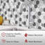 Dosseret pelez et collez, (8) couvertures de draps 12 pi x 12 po, 8 pieds carrés, hexagone-112874451