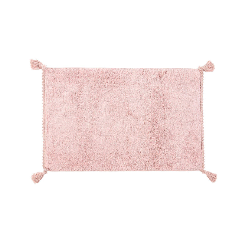 Tapis pour salle de bain Meaghan, Vieux rose