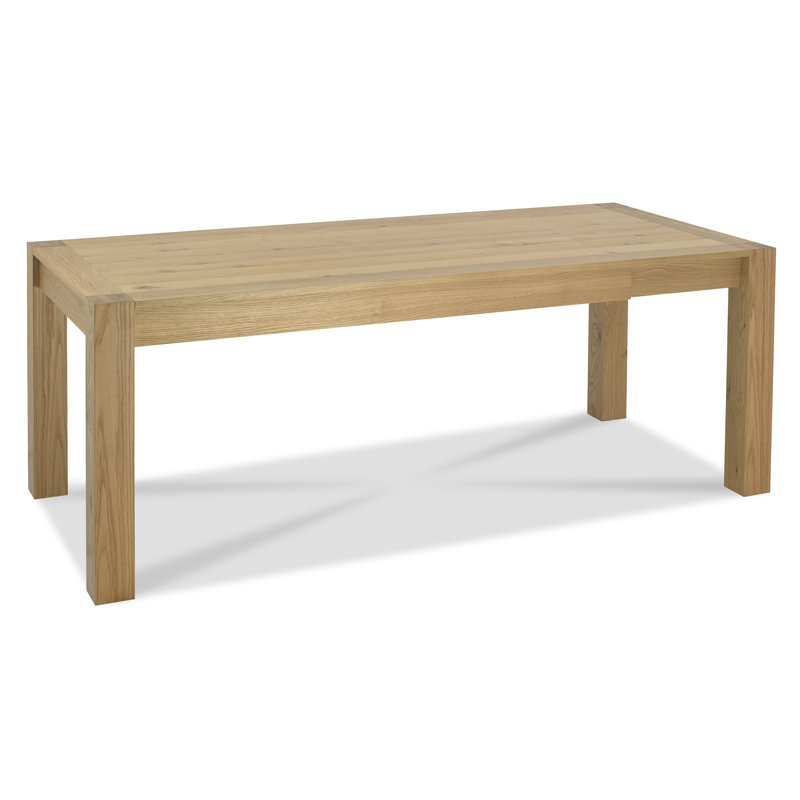 Caserta Extendable Oak Dining Table, Light Oak, 75cm H x 165cm W x 90cm D