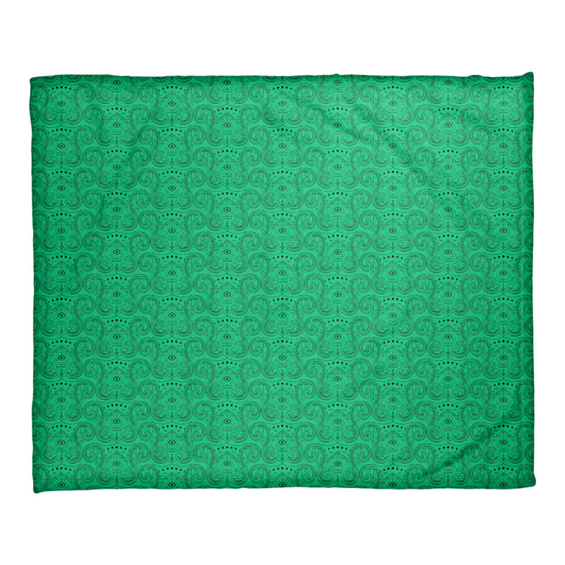 Couverture pour le troisième œil Katelyn Elizabeth, l 52,5 po x L 62,5 po, Vert