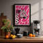 Leopard in Profile Modern 1 Piece Single Picture Frame Wall Art-136552606-136552603