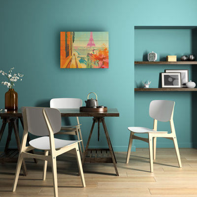 Sasha Paris Colours I Wood Slat Art