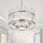Eletto 5-Light Dimmable Glass Drum Chandelier-2031856678