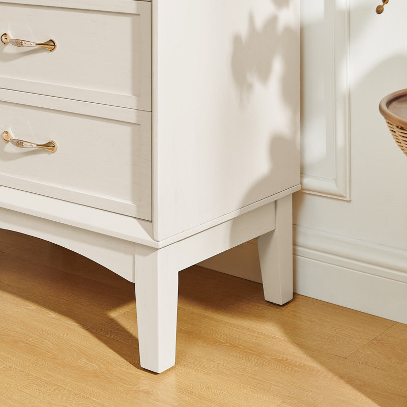 Buffet de rangement de 53,5 po Anadia, Blanc antique