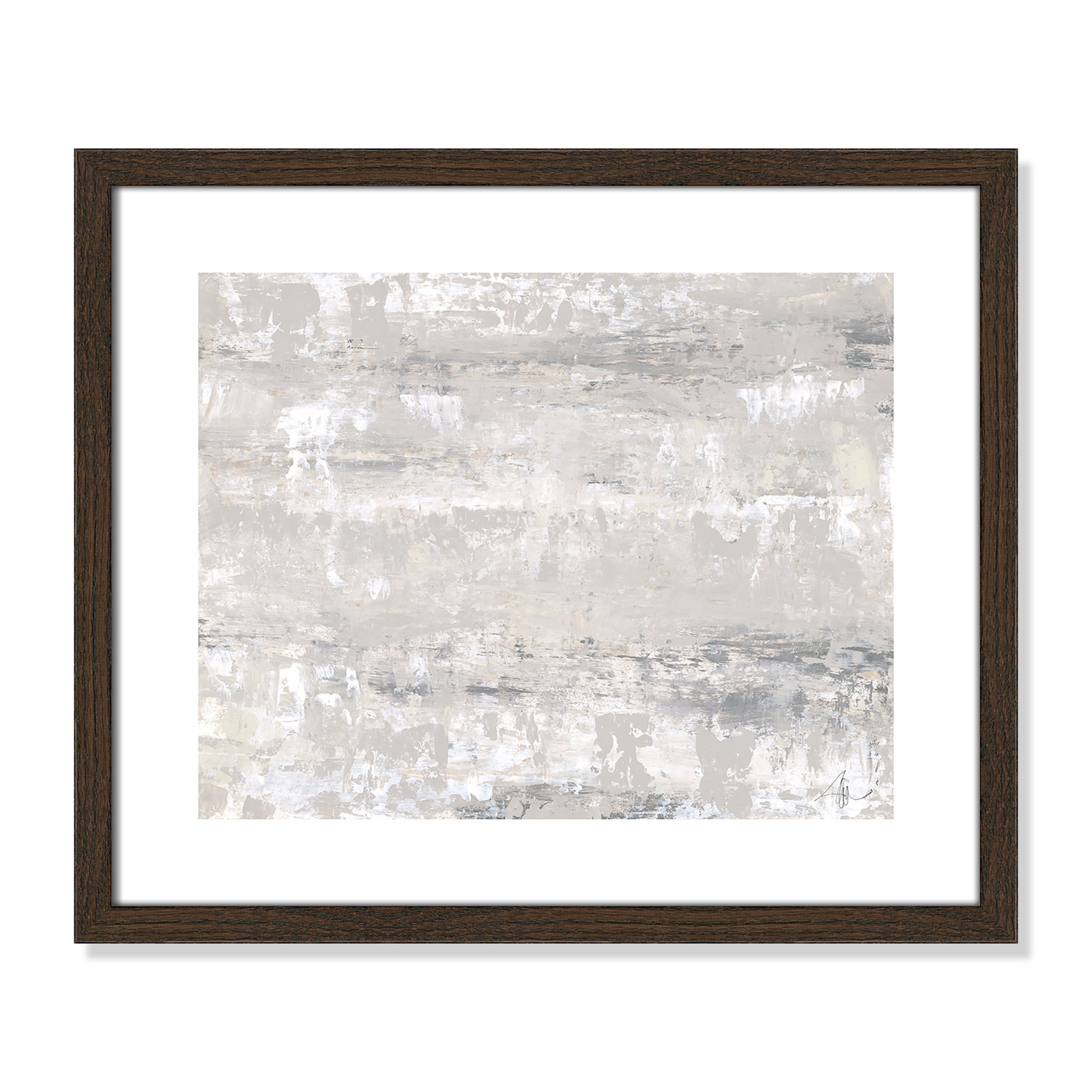 Desert Winds by Filippo Ioco - Print, 16" H x 19" W x 0.75" D, Walnut Wood Framed Paper