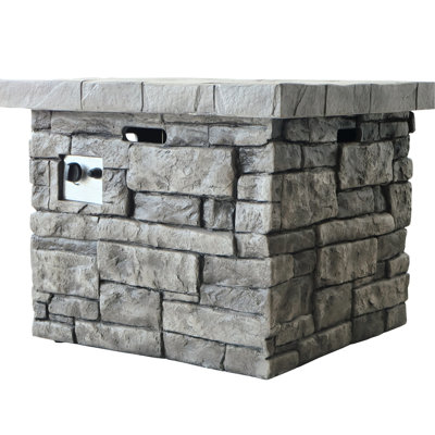 30" Propane Fire Pit - 40,000 , Grey. No Assembly Needed. Create A Cozy Outdoor Hideaway Transform Your Backyard Into Fireplace Area